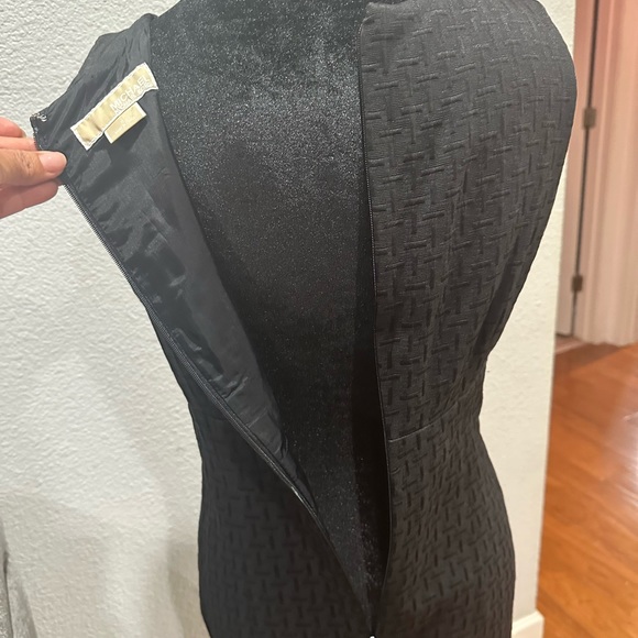 Michael Kors black dress with front packets and gold buttons size 8 - Picture 10 of 13